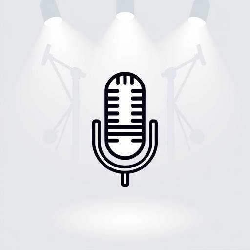 Logotipo da Escola de Dic√§√£o Voz Clara: Um microfone estilizado.