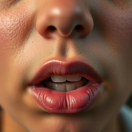 Primeiro plano de um rosto articulando palavras, ilustrando o curso de dic√§√£o.